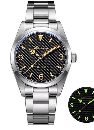 Наручний годинник addiesdive ad2096 36mm – японський кварцовий механізм seiko vh-31 з плавним ходом, скло k1,  wr100 метрів