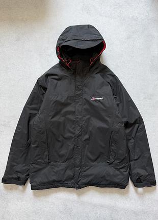 Чоловіча куртка berghaus aq2 waterproof xl чорна утеплена