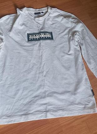Оригінальний лонгслів napapijri s-box logo