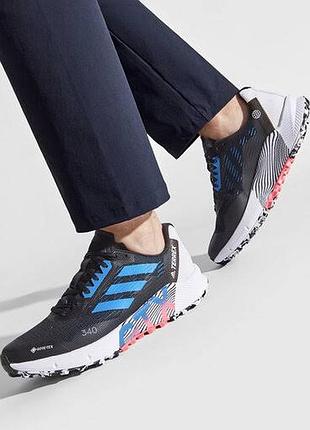 Adidas terrex agravic flow 2.0 gore-tex чоловічі кросівки для трейлранингу оригінал! р 41-42 26,5 см