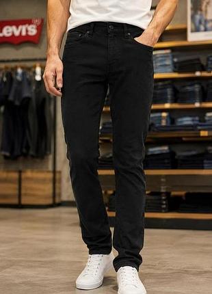 Джинсы мужские levi's черные, размер s (w29/l32), стрейч-коттон