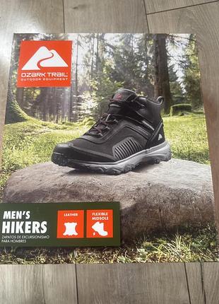 Нові шкіряні трекінгові черевики ozark trail camp (сша) р. 37 (устілка 24 см)