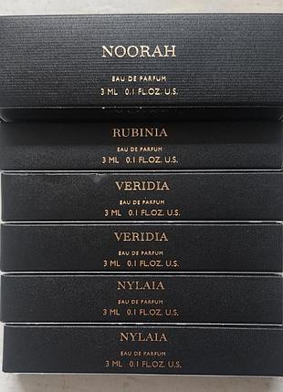 Noorah, rubinia, veridia, nylaia, bvlgari, le gemme