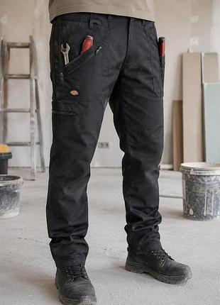Брюки мужские dickies темно-серые размер xxl - 3xl полиэстер/хлопок