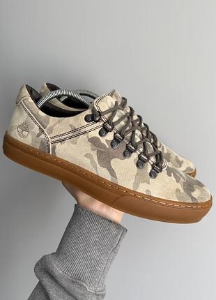 Чоловічі кеди кросівки timberland adventure 2.0 camo замшеві осінні