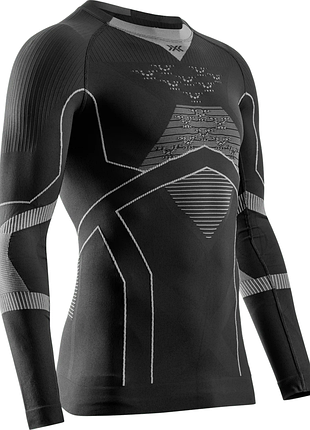 Термофутболка x-bionic energy accumulator light shirt ls men black/light grey розмір int-xl