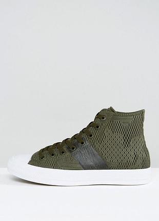 Converse chuck taylor all star ii high olive mesh преміальні кеди оригінал! розмір 41 26,5 см