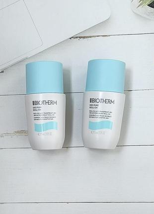 Biotherm deo pure antiperspirant roll-on дезодорант роликовый
