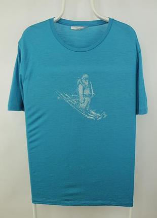 Вовняна футболка icebreaker merino tech lite ii ss skiing yeti