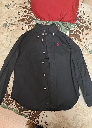 Детская синяя рубашка от ralph lauren для парня или девочки