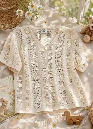 Кардиган/ блуза laura ashley в стилі кроше