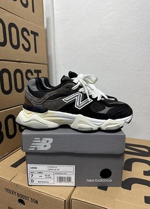 Женские кроссовки new balanсe 9060 black brown/26 беленс 9060 черный коричневый 36 37 39 40 41