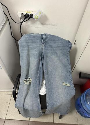 Джинсы голубые baggy