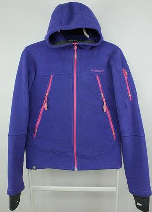 Теплая флисовая куртка худи кофта Norrøna narvik warm 3 zip polartec hoodie women's