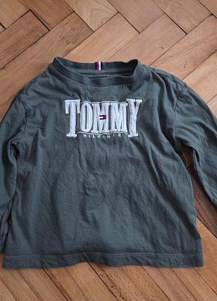 Лонг реглан кофта з  довгим рукавом tommy hilfiger 3 роки