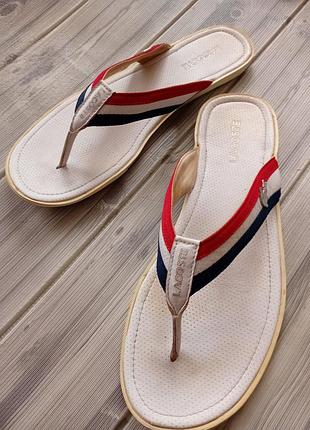 Кожаные шлепки lacoste.45 разм.