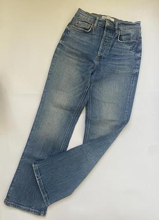 Новые женские джинсы zara straight/slim синие классические базовые размер 34