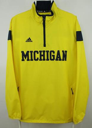 Спортивная куртка ветровка adidas michigan wolverines climaproof windbreaker jacket men's