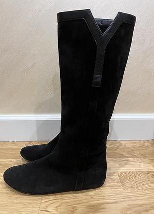 Замшеві чоботи saint laurent оригінал