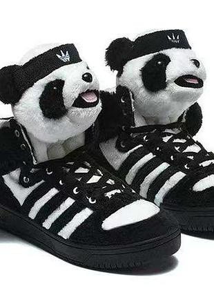 Кросівки jeremy scott adidas  панда під замовлення