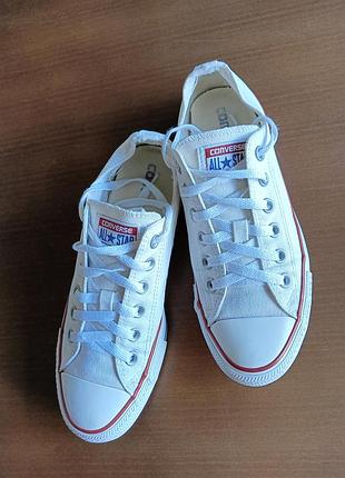Кеди унісекс converse all star 39.5 (євр) білі