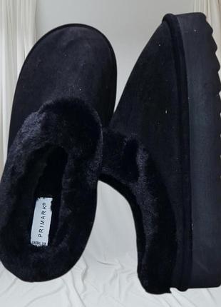 Домашние комнатные теплые тапочки primark 38-39,40-41