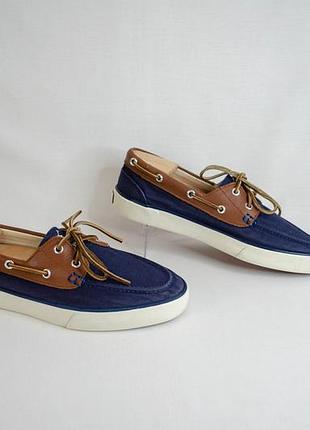 Polo ralph lauren rylander canvas boat shoe чоловічі кеди топсайдери оригінал! розмір 42 27 см