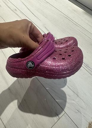 Crocs шльопки з утепленням на ногу 15 см