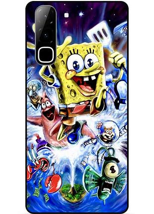 Силіконовий чохол бампер для infinix hot 70 (x6895) з картинкою губка боб sponge bob
