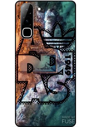 Чохол силіконовий бампер для infinix hot 70 (x6895) з картинкою adidas адідас