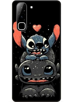 Силиконовый чехол бампер для infinix hot 70 (x6895) с рисунком stitch стич