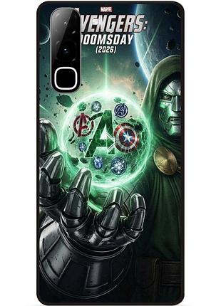 Силиконовый чехол бампер для infinix hot 70 (x6895) с картинкой avengers doomsday мстители