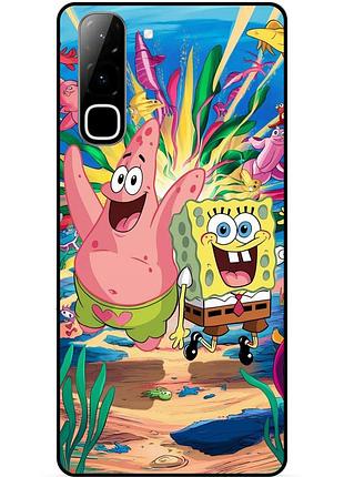 Силіконовий чохол бампер для infinix hot 70 (x6895) з картинкою sponge bob губка боб