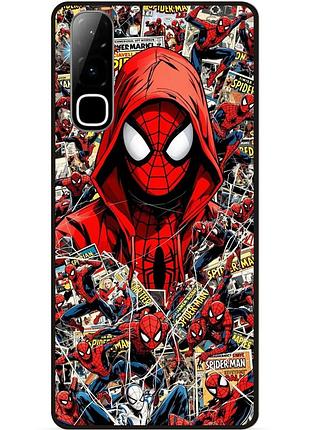 Силіконовий чохол бампер для infinix hot 70 (x6895) з картинкою spider man людина-павук