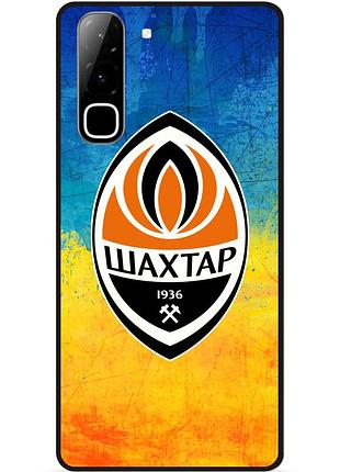 Силиконовый чехол бампер для infinix hot 70 (x6895) с рисунком шахтер донецк