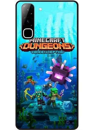 Силіконовий чохол бампер для infinix hot 70 (x6895) з малюнком майнкрафт minecraft