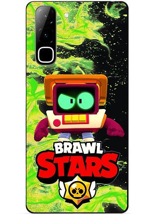 Чехол силиконовый бампер для infinix hot 70 (x6895) с героем бравл r-t brawl