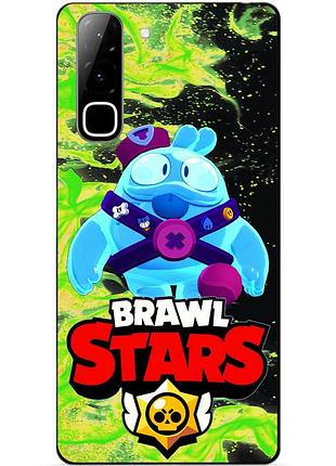 Чехол силиконовый бампер для infinix hot 70 (x6895) с героем бравл скуик brawl