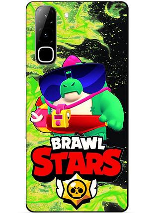 Чехол силиконовый бампер для infinix hot 70 (x6895) с героем бравл базз brawl