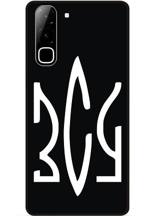 Силиконовый бампер чехол для infinix hot 70 (x6895) с рисунком зсу украина