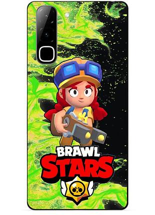 Чехол силиконовый бампер для infinix hot 70 (x6895) с героем бравл джесси brawl