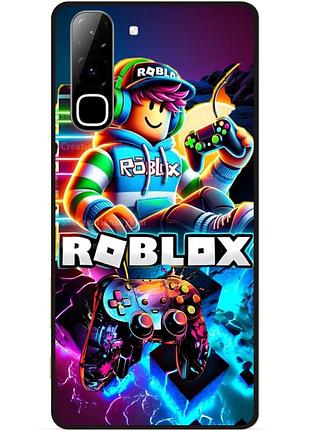 Силіконовий чохол бампер для infinix hot 70 (x6895) з малюнком roblox гра в кальмара роблокс