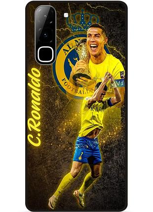 Силиконовый бампер чехол для infinix hot 70 (x6895) с рисунком ronaldo аль наср роналдо