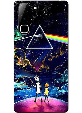 Силіконовий чохол бампер для infinix hot 70 (x6895) з малюнком рік і морті rick and morty