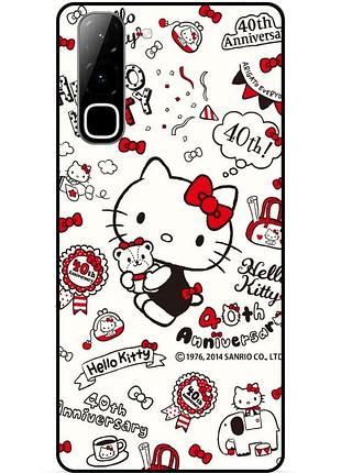 Силиконовый чехол бампер для infinix hot 70 (x6895) с картинкой hello kitty хелло китти