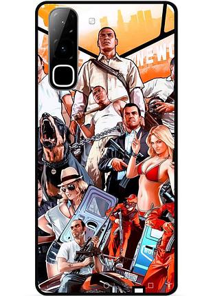 Чехол силиконовый бампер для infinix hot 70 (x6895) гта gta