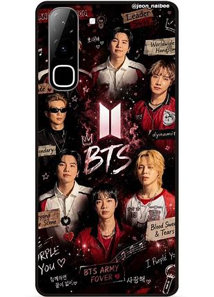 Силиконовый чехол бампер для infinix hot 70 (x6895) с картинкой bts bangtan boys