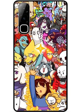 Силиконовый чехол бампер для infinix hot 70 (x6895) с рисунком undertale андертейл