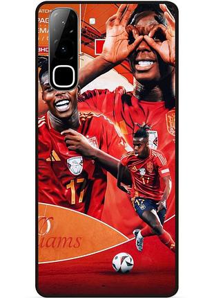 Силіконовий чохол бампер для infinix hot 70 (x6895) з малюнком нико уильямс nico williams