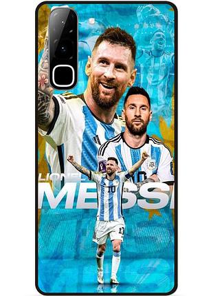 Силіконовий чохол бампер для infinix hot 70 (x6895) з малюнком messi мессі